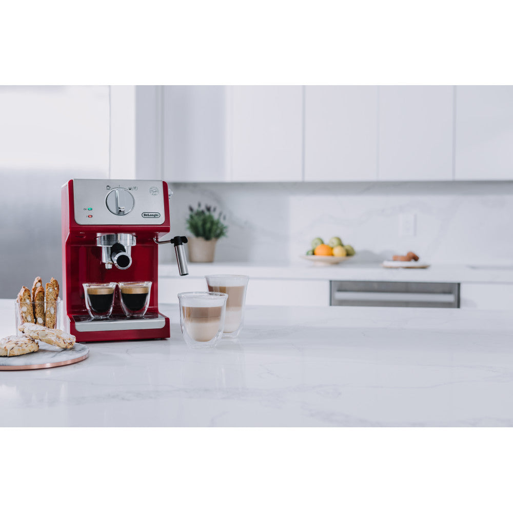 DeLonghi ECP3220R Pump Driven Espresso Machine - Red