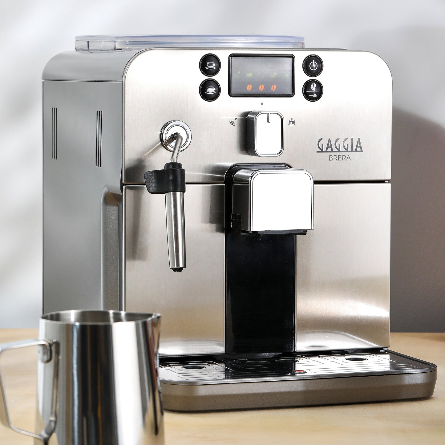 Gaggia Brera Cappuccino Espresso Machine in Silver