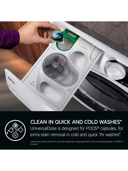 AEG 8000 LWR8516O5UD Freestanding Washer Dryer, 10Kg/6kg Load, 1600rpm Spin, White – image 5 of 8