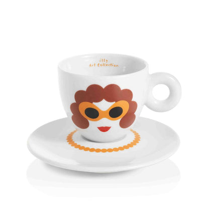 illy Art Collection Olimpia Zagnoli Cappuccino Cups - Set of 6