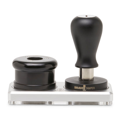 Bravo Flat Tamper and Distributor Stand