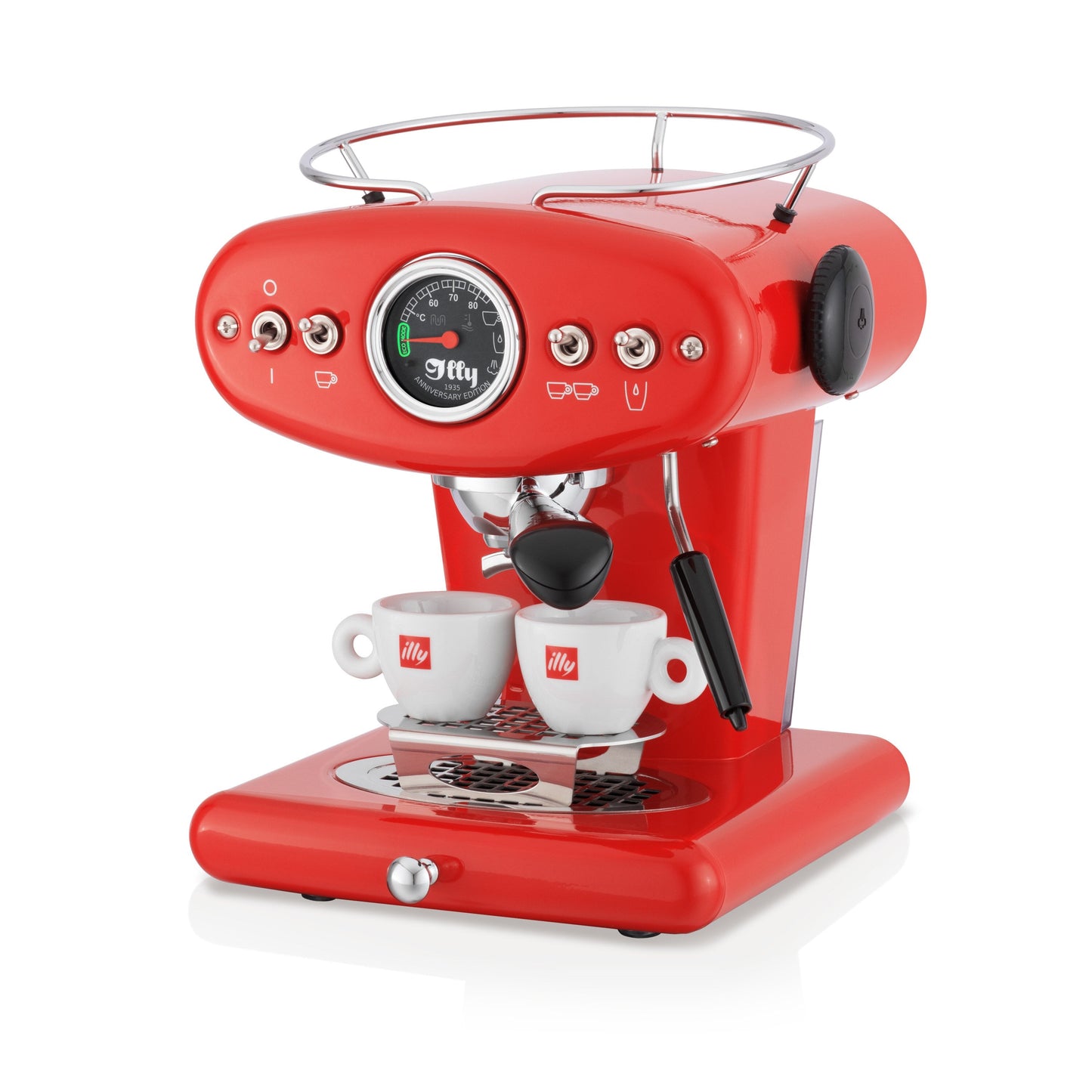 X1 Anniversary E.S.E. Pod & Ground Coffee Machine - Red
