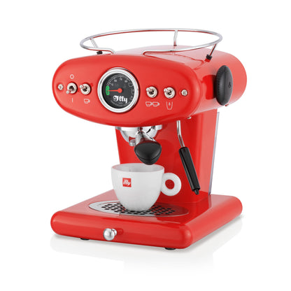 X1 Anniversary E.S.E. Pod & Ground Coffee Machine - Red
