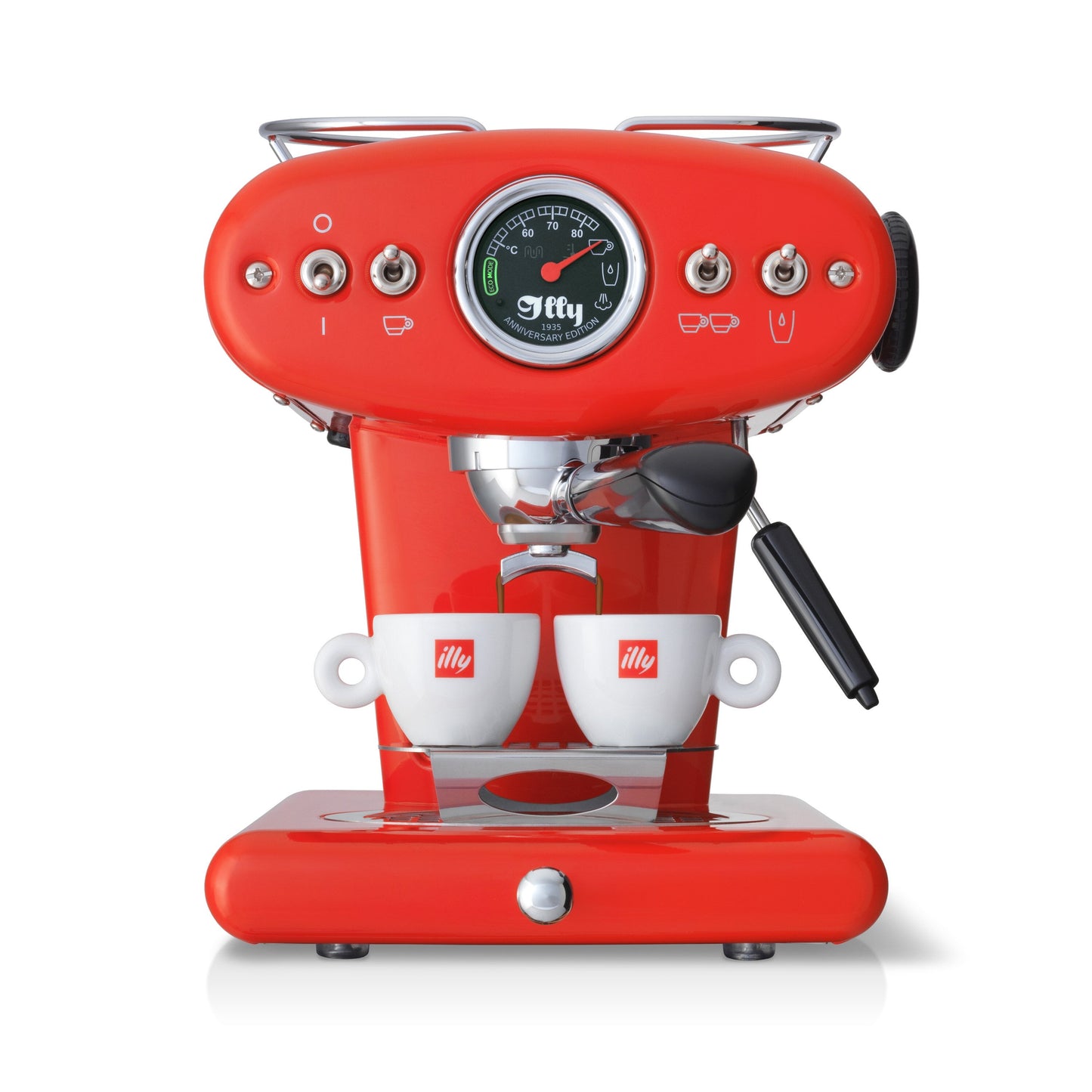 X1 Anniversary E.S.E. Pod & Ground Coffee Machine - Red