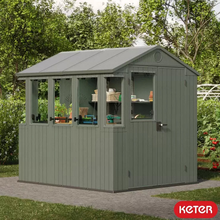 Keter 6ft 3" x 8ft (1.9 x 2.4m) Potting Shed