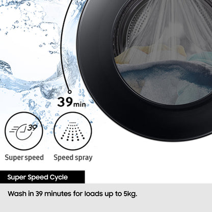 Samsung WD11DG5B15BBEU 11/6kg Washer Dryer, E Rated in Black – image 7 of 8