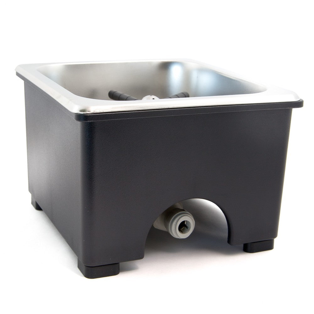 Barista Basics Counter Top Rinser - 6" x 6" x 2" Pan Size