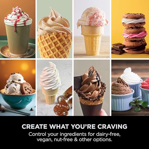 Ninja Swirl by CREAMi Soft Serve & Ice Cream Maker with 2x Tubs, 13 Functions, Makes Ice Cream