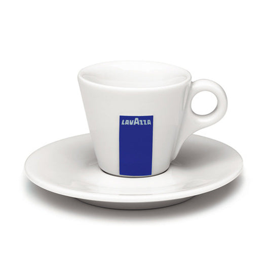 Lavazza Logo Espresso Cup and Saucer Set