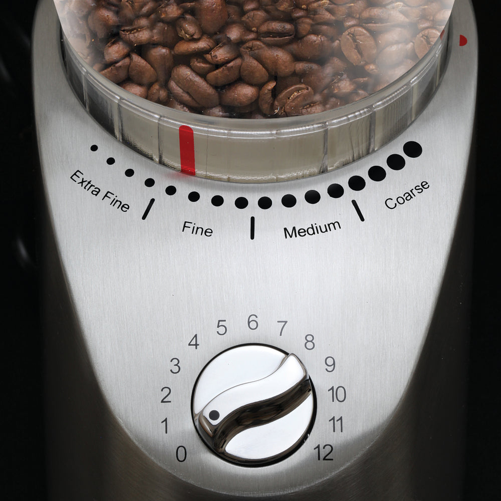 Capresso Infinity Plus Conical Burr Coffee Grinder in Metal