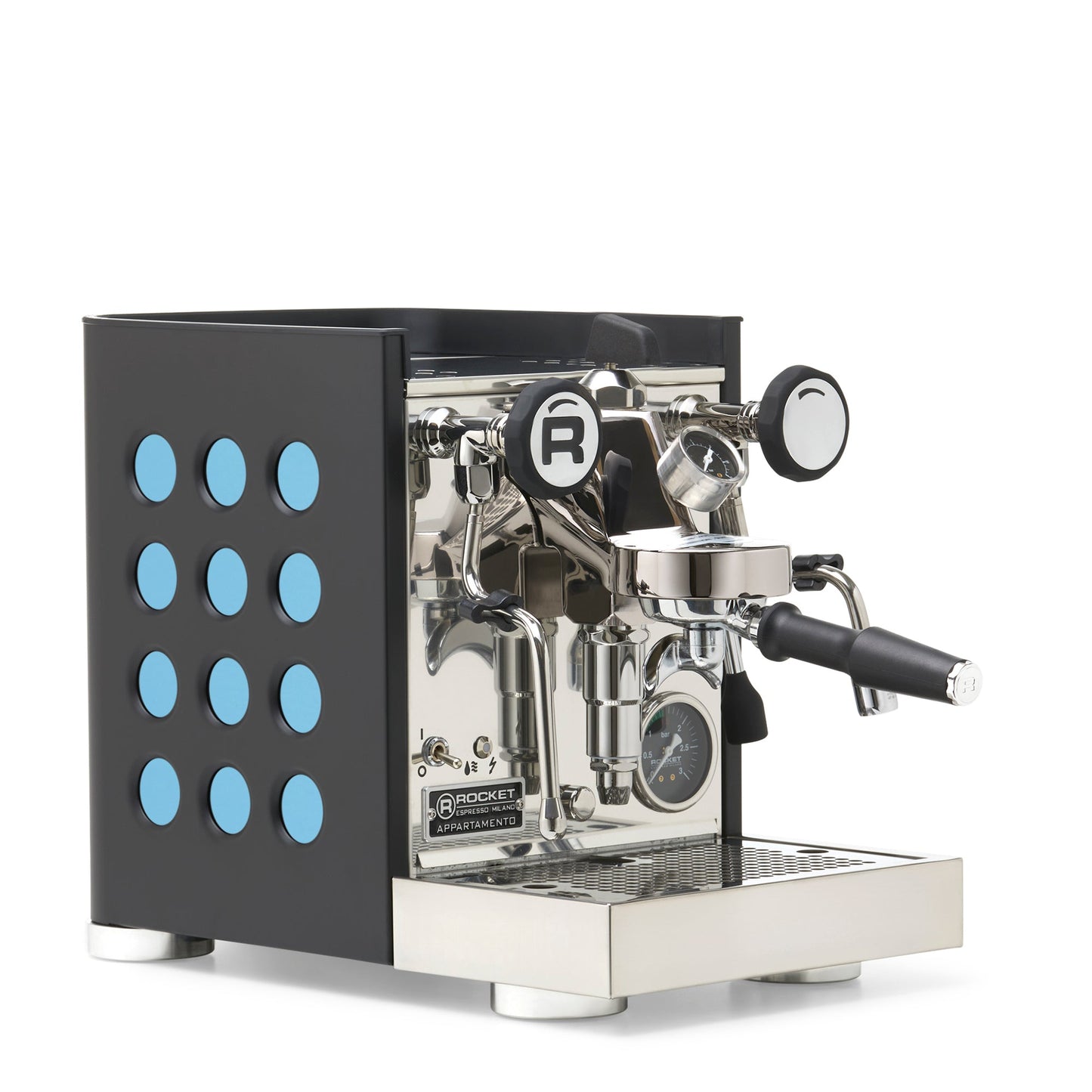 Rocket Espresso Appartamento TCA Espresso Machine - Black with Black Stripe