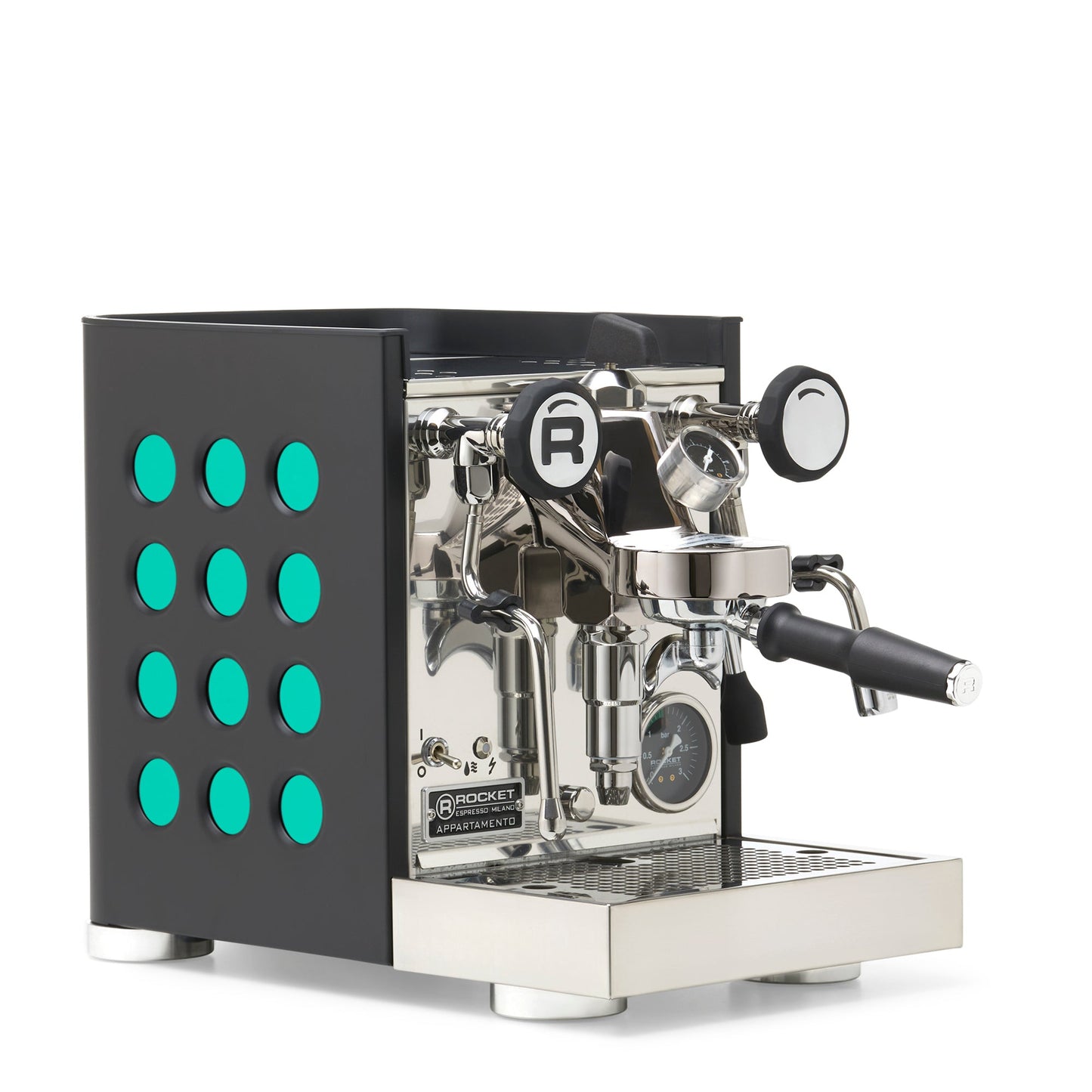 Rocket Espresso Appartamento TCA Espresso Machine - Black with Black Stripe