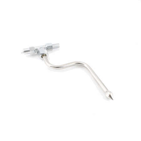 Steam Valve Assembly With No-Burn Wand