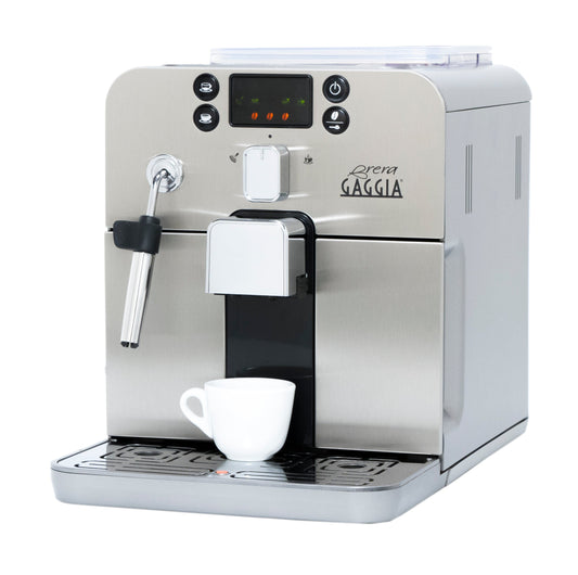 Gaggia Brera Cappuccino Espresso Machine in Silver