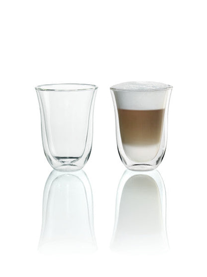 DeLonghi Double Wall Glass Latte Macchiato Cups