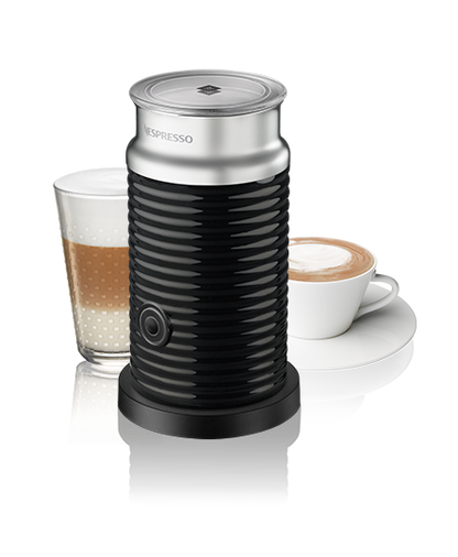 Nespresso Essenza Plus Espresso Machine by DeLonghi with Aeroccino - Red