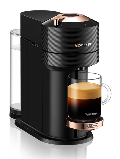 Nespresso Vertuo Next Premium Espresso Machine by DeLonghi - Black Rose Gold