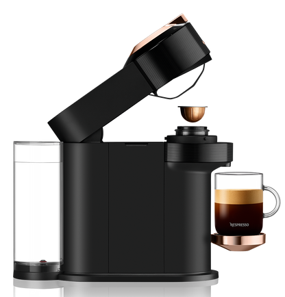 Nespresso Vertuo Next Premium Espresso Machine by DeLonghi - Black Rose Gold