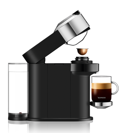 Nespresso Vertuo Next Deluxe Espresso Machine by DeLonghi with Aeroccino - Chrome