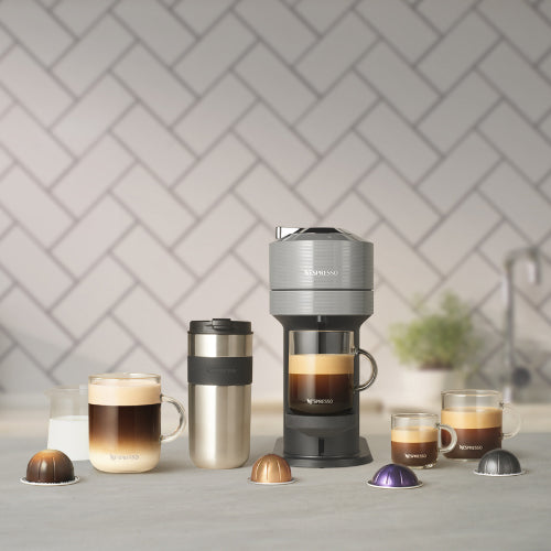 Nespresso Vertuo Next Deluxe Espresso Machine by DeLonghi with Aeroccino - Chrome