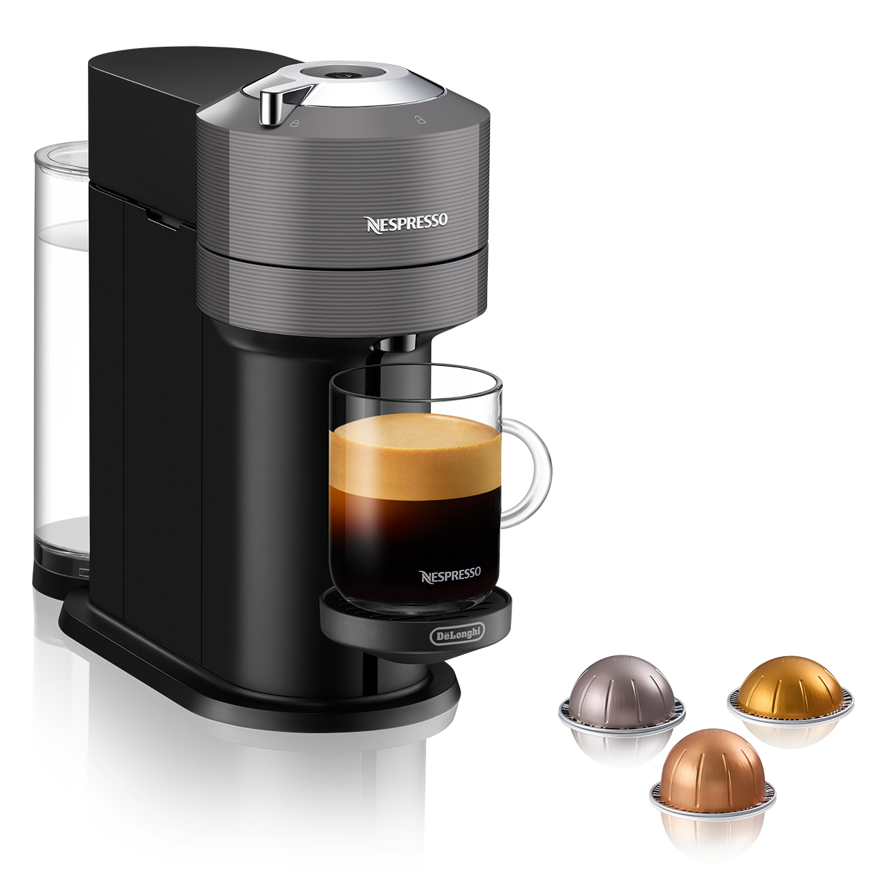 Nespresso Vertuo Next Espresso Machine by DeLonghi - Grey