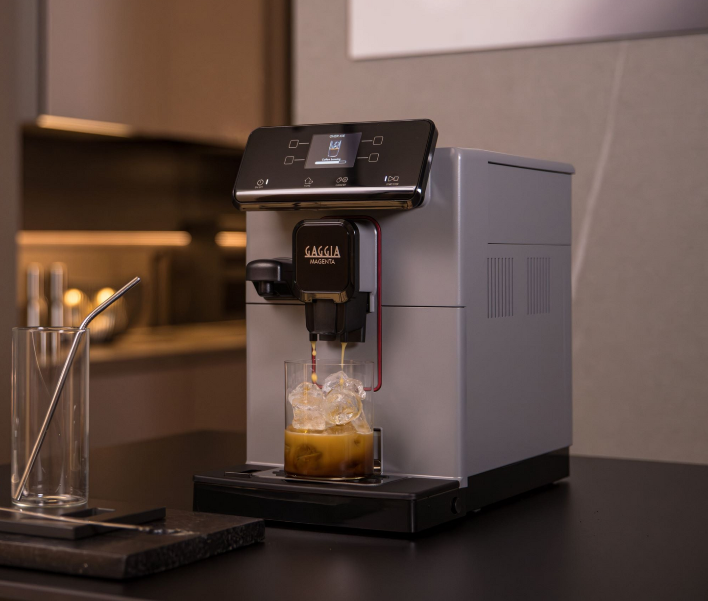 Refurbished Gaggia Magenta Prestige Over-Ice Automatic Espresso Machine Moonlight Grey
