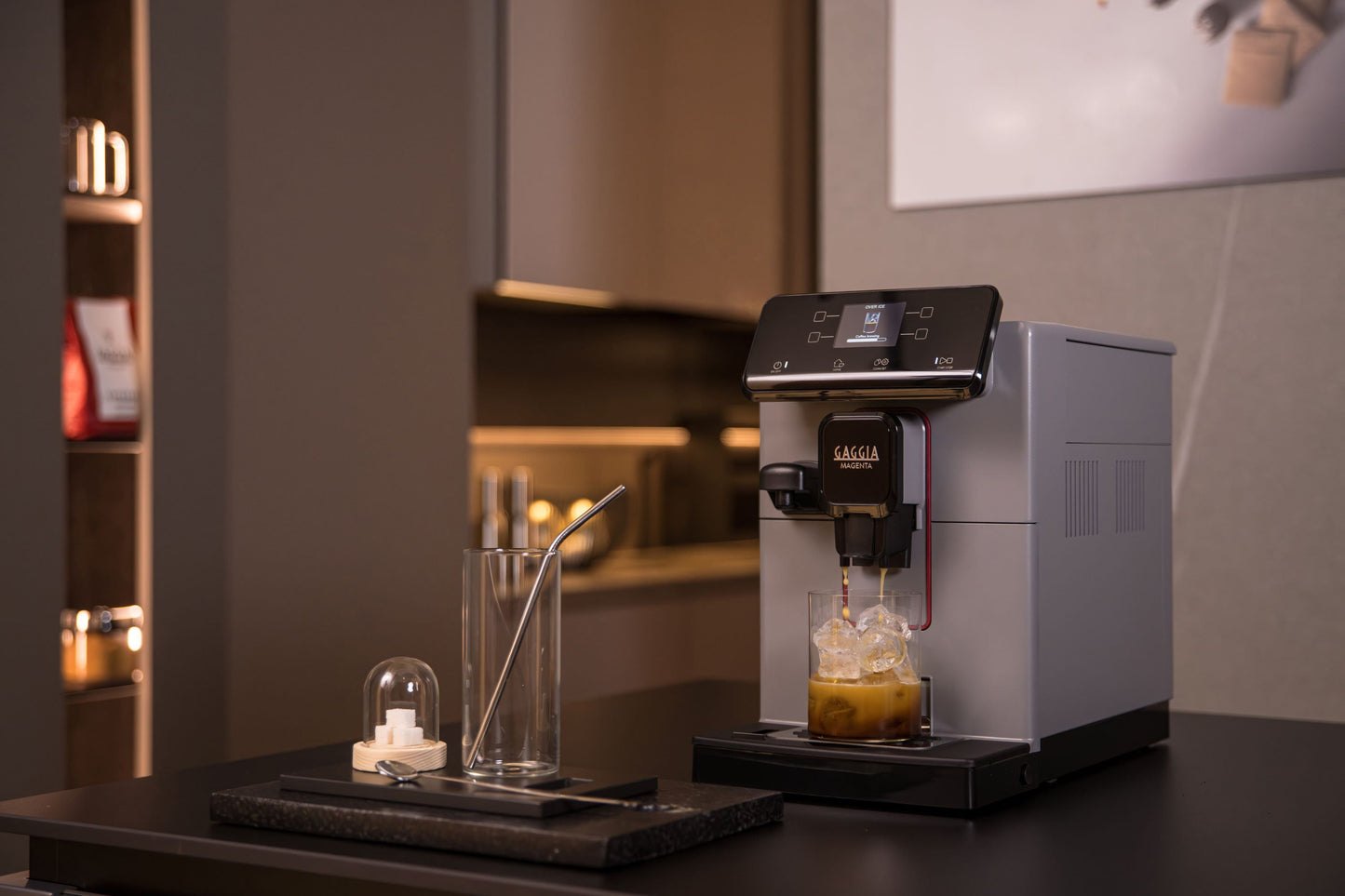 Refurbished Gaggia Magenta Prestige Over-Ice Automatic Espresso Machine Moonlight Grey
