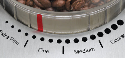 Capresso Infinity Plus Conical Burr Coffee Grinder in Metal