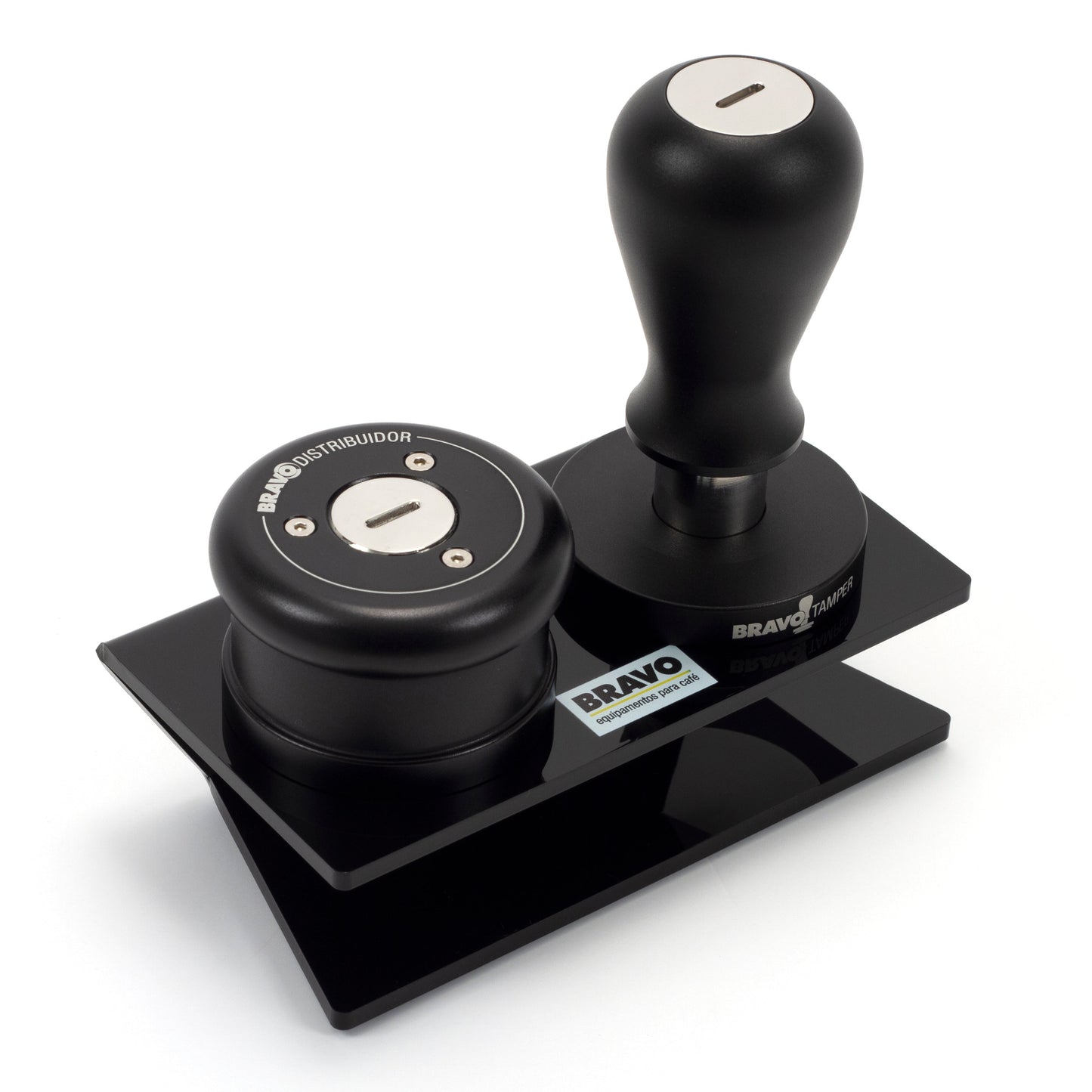 Bravo Acrylic Tamper and Distributor Stand
