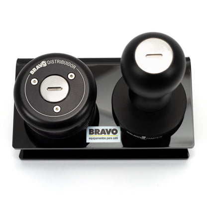 Bravo Acrylic Tamper and Distributor Stand