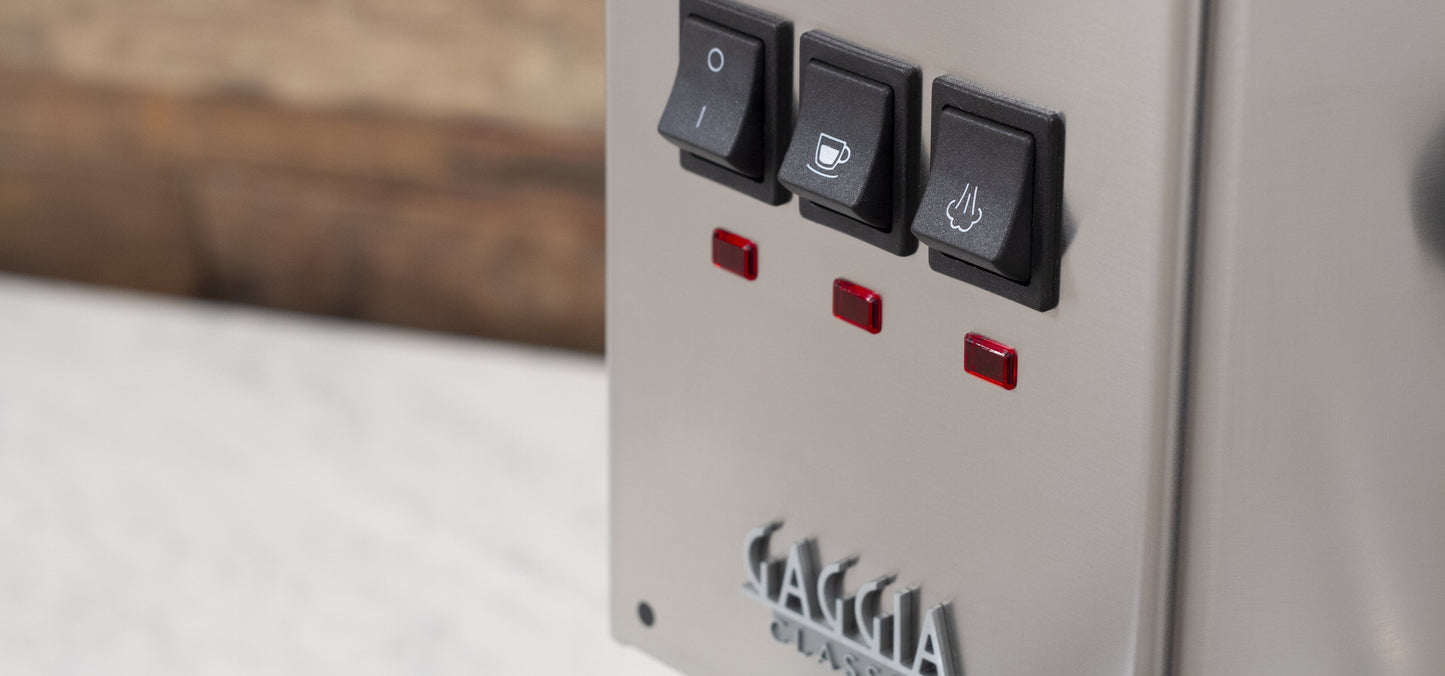 Gaggia Classic Pro Espresso Machine in Lobster Red