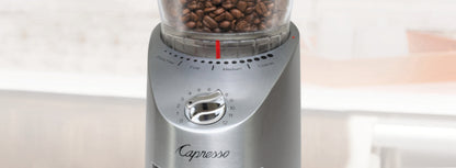 Capresso Infinity Plus Conical Burr Coffee Grinder in Metal