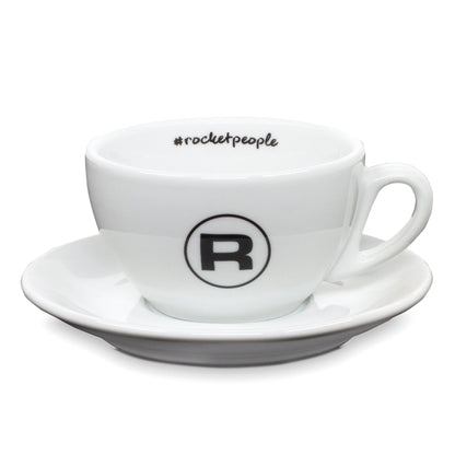 Rocket Espresso 6 Piece Cappuccino Cup and Saucer Set - White