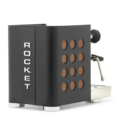 Rocket Espresso Appartamento TCA Espresso Machine - Black with Black Stripe