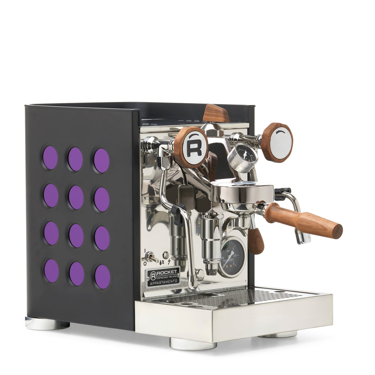 Rocket Espresso Appartamento TCA Espresso Machine - Black with Black Stripe