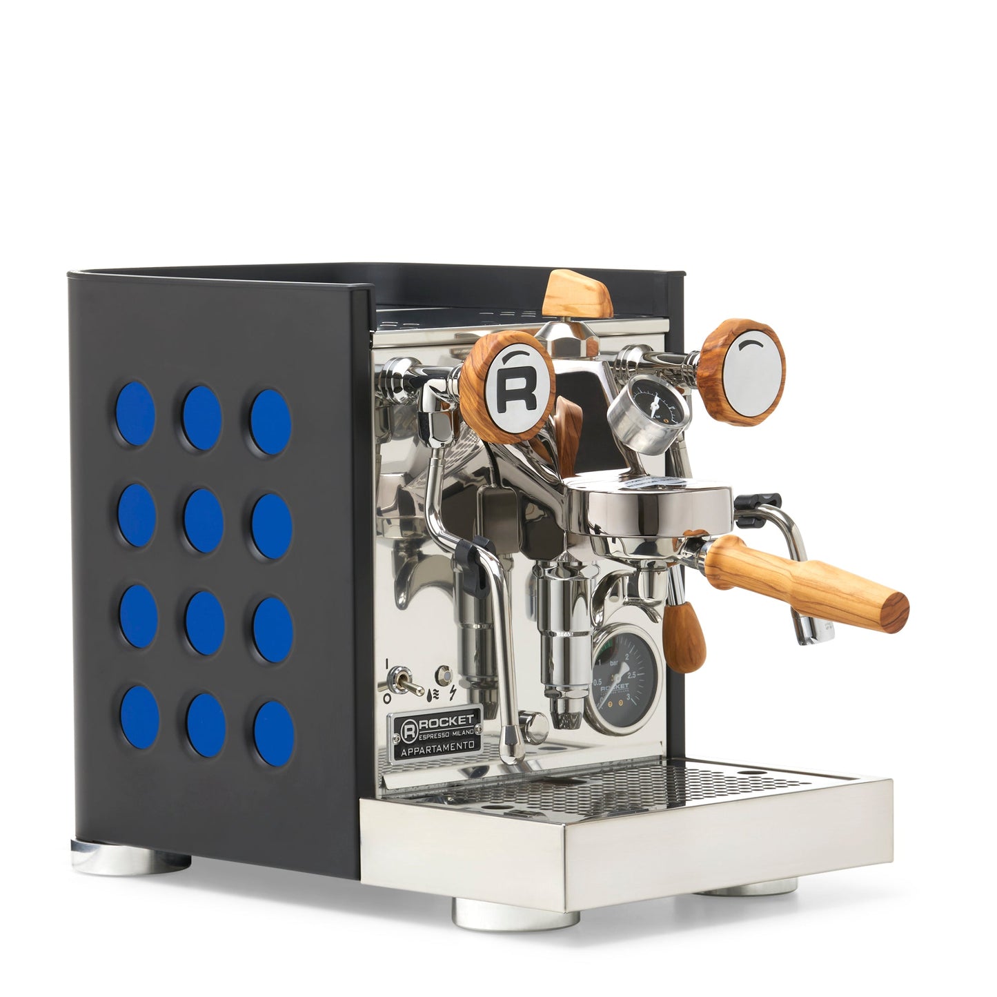 Rocket Espresso Appartamento TCA Espresso Machine - Black with Black Stripe