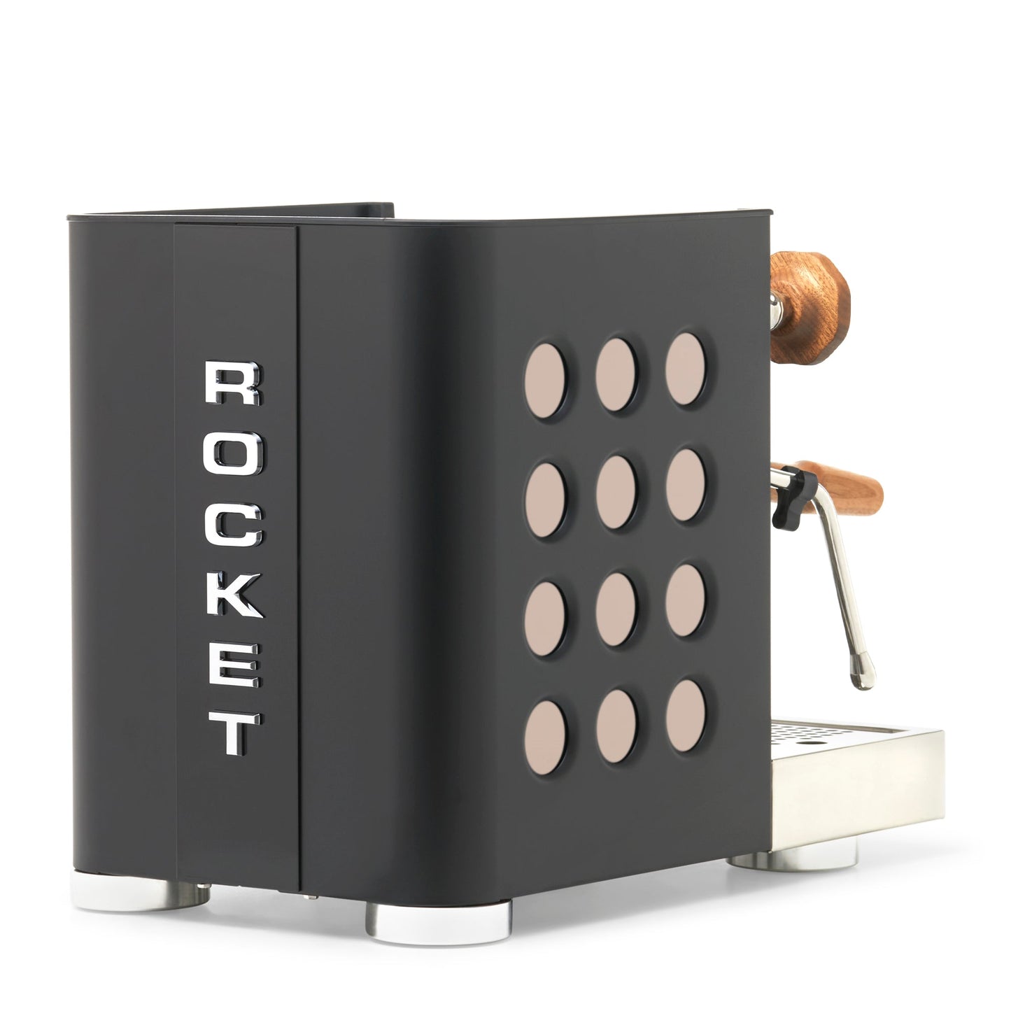 Rocket Espresso Appartamento TCA Espresso Machine - Black with Black Stripe