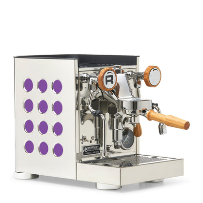 Rocket Espresso Appartamento TCA Espresso Machine - Stainless Steel with Black Stripe