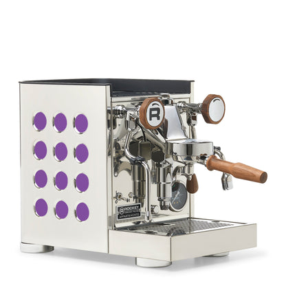 Rocket Espresso Appartamento TCA Espresso Machine - Stainless Steel with Black Stripe