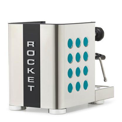 Rocket Espresso Appartamento TCA Espresso Machine - Stainless Steel with Black Stripe