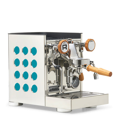 Rocket Espresso Appartamento TCA Espresso Machine - Stainless Steel with Black Stripe