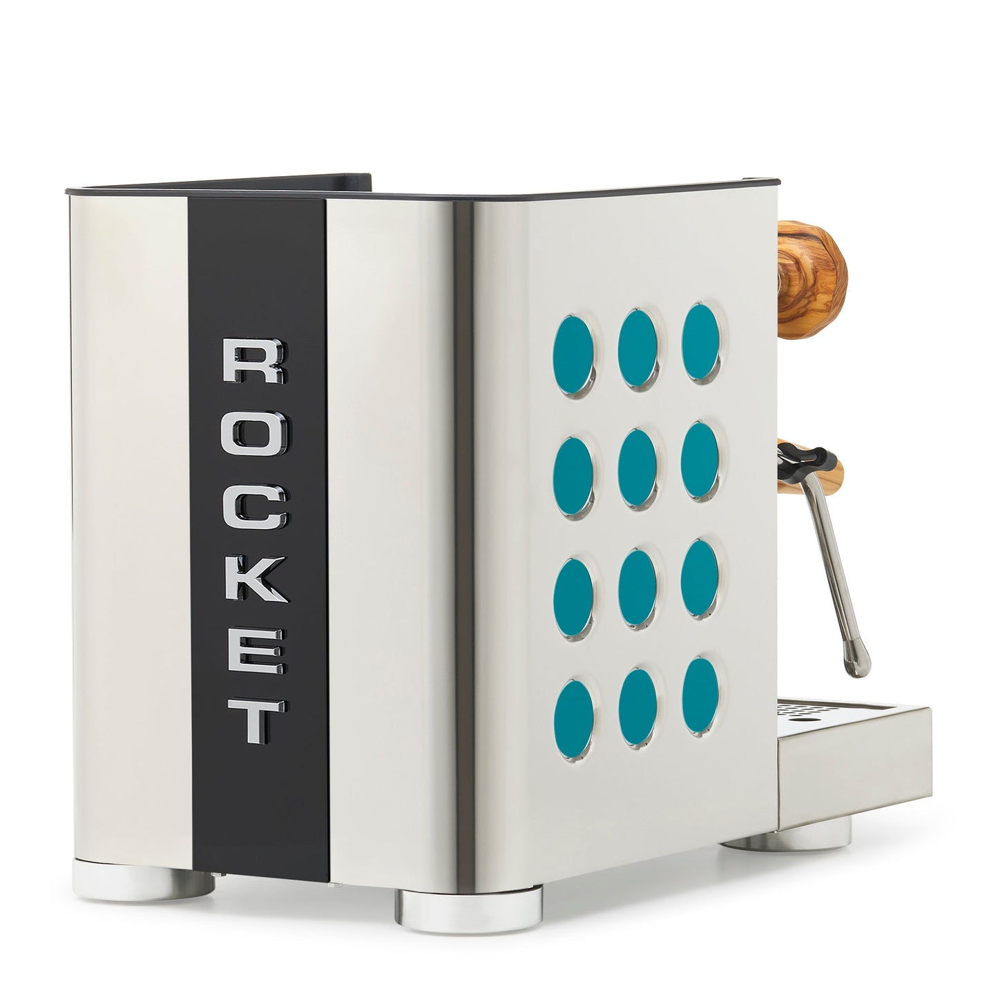 Rocket Espresso Appartamento TCA Espresso Machine - Stainless Steel with Black Stripe