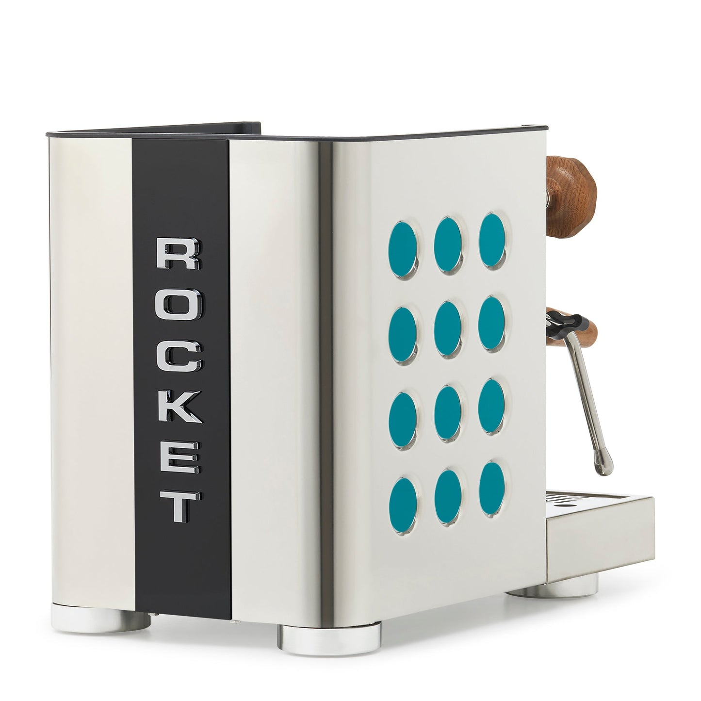 Rocket Espresso Appartamento TCA Espresso Machine - Stainless Steel with Black Stripe