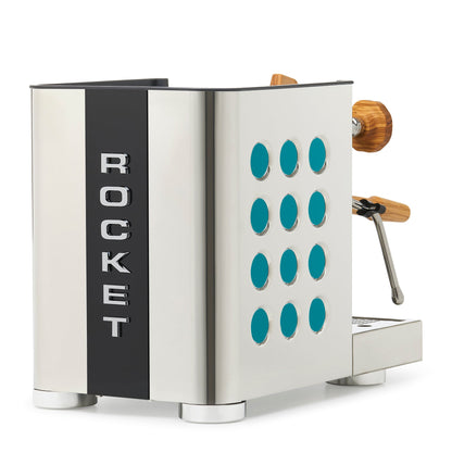 Rocket Espresso Appartamento TCA Espresso Machine - Stainless Steel with Black Stripe