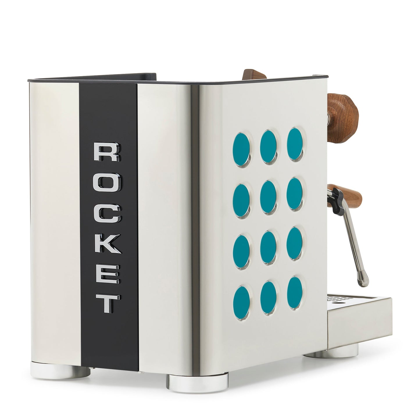 Rocket Espresso Appartamento TCA Espresso Machine - Stainless Steel with Black Stripe