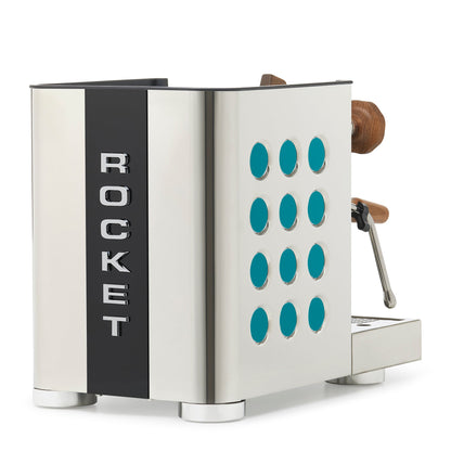 Rocket Espresso Appartamento TCA Espresso Machine - Stainless Steel with Black Stripe