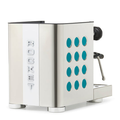 Rocket Espresso Appartamento TCA Espresso Machine - Stainless Steel with White Stripe