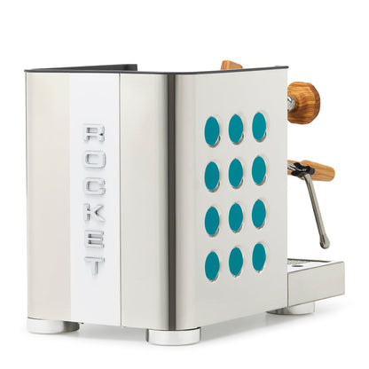 Rocket Espresso Appartamento TCA Espresso Machine - Stainless Steel with White Stripe