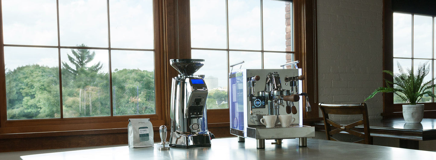 Eureka Zenith 65E High Speed Espresso Grinder in White