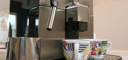 Gaggia Brera Cappuccino Espresso Machine in Silver